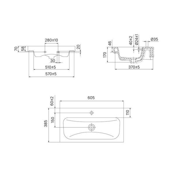 Тумба с умывальником IDDIS подвесная с ящиками 60 см белая/под дерево Zodiac (ZOTXD6AOABYC0iTZ95VFK)