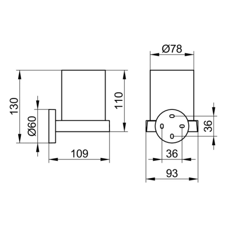 Стакан Keuco Edition 90 19050019000 хром