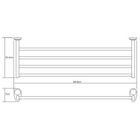 Полотенцедержатель WasserKRAFT Main 9211 хром