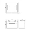 Зеркало COMFORTY "Жасмин-85" светодиодная лента, сенсор 850*650 00004140520CF