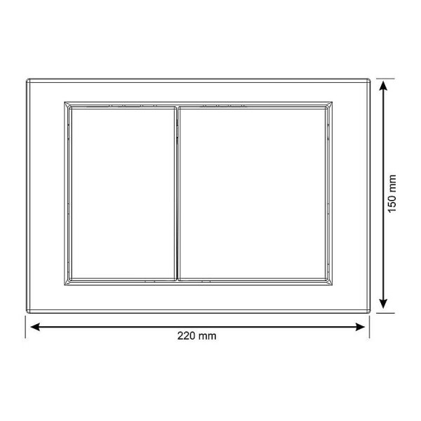 Кнопка смыва Cersanit Cube BU-CB/Wh белый