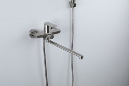 Смеситель для ванны Frap F22806, однорычажный, сатин