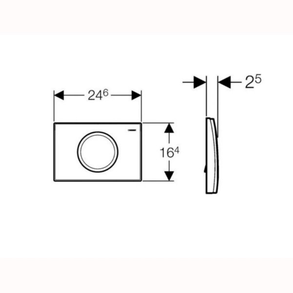 Кнопка смыва Geberit Delta 15 115.109.21.1 хром глянцевый