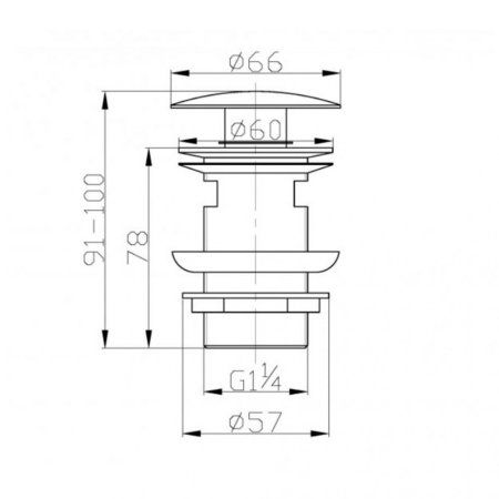 Донный клапан BelBagno BB-SC-ORO золото