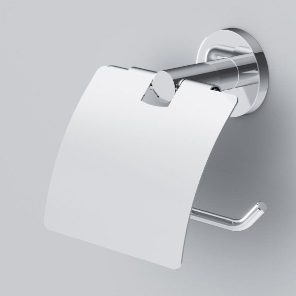 Держатель для туалетной бумаги с крышкой, хром AM.PM X-Joy A85A341400, Хром