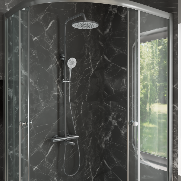 Тропическая душевая система RUSH термостатическая с изливом хром (ST4235-70)