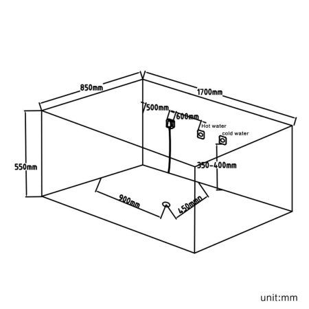 Акриловая ванна Grossman GR-17085 170х85
