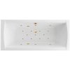 Акриловая ванна Excellent Aquaria WAEX.AQU18.RELAX.GL 180x80  с гидромассажем, белый/золото