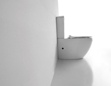 Унитаз напольный CeramaLux NS-2176, Бело-Глянцевый