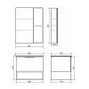 Зеркало-шкаф COMFORTY "Франкфурт-60" дуб шоколадно-коричневый