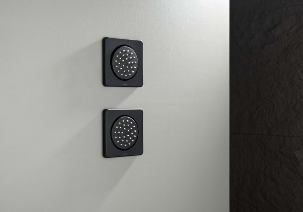 Боковая форсунка 130*130 AQUATEK, матовый черный AQ2099MB , Черный матовый