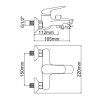 Смеситель Ledeme L3248 Хром