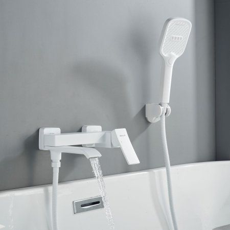 Смеситель для ванны Shevanik S4QF00MC2CGZ, Белый