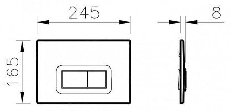 Кнопка смыва VitrA 740-0600 белый