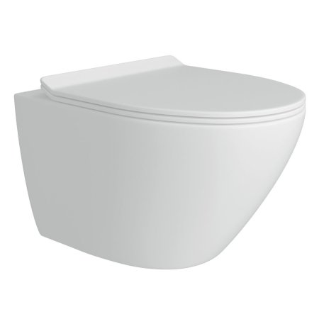 Унитаз подвесной Teymi Lina Pro безободковый, сиденье микролифт T40106