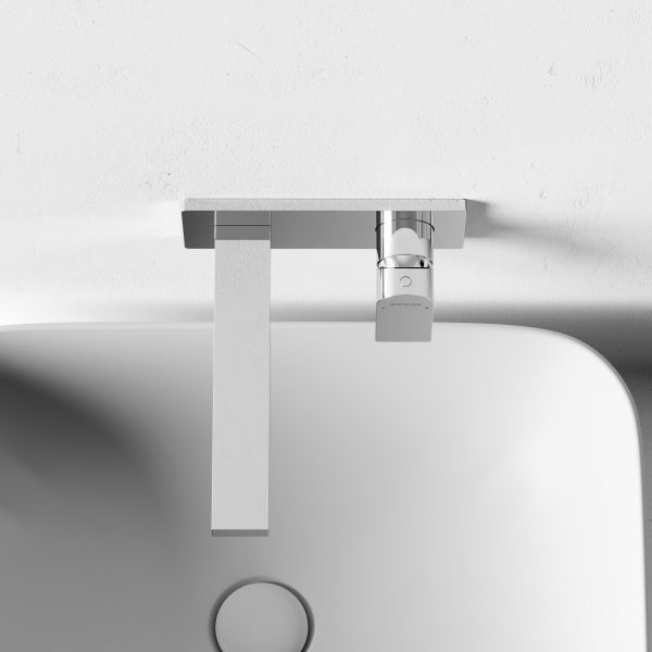 Смеситель для раковины SANCOS Studio c внутренней частью, хром,  SC9017CH