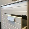 Тумба-умывальник COMFORTY "Клеон-75Н" белый/дуб дымчатый с раковиной Quadro 75