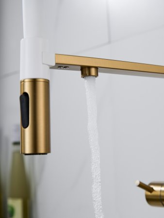 Смеситель для кухни Shevanik S478G, Золотой сатин