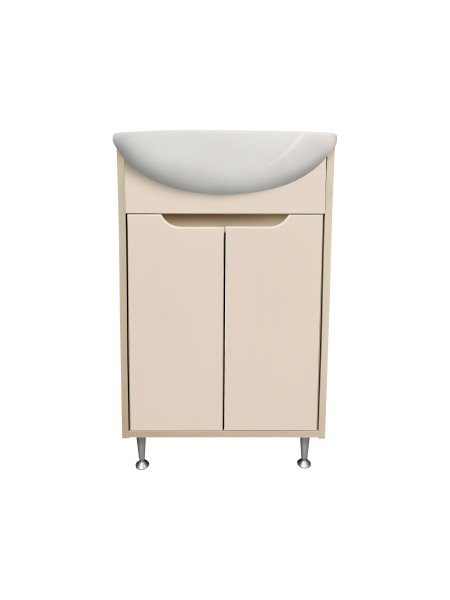 Тумба Runo Эконова 50 какао-бежевая под умывальник Уют 50 (00-00004654)