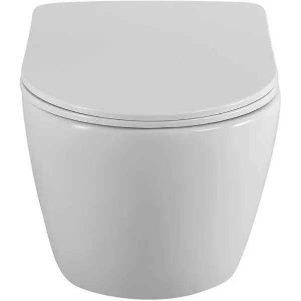 Унитаз подвесной BelBagno Uno 2.0 BB7306CHR/SC безободковый, с сиденьем микролифт, белый