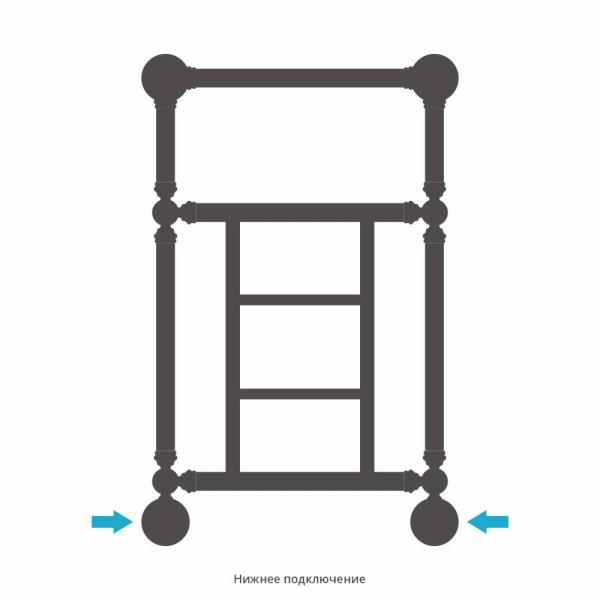 Полотенцесушитель водяной Сунержа Ренессанс 071-0282-6640 660x400 сатин