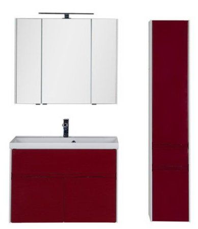 Мебель для ванной Aquanet Латина 00179932 90 бордо