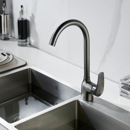 Смеситель для кухни Shevanik S5MY05GH3THC, Оружейная сталь