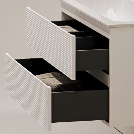 Тумба подвесная SANCOS Folk 790х445х500, c двумя ящиками оснащенными доводчиками, Bianco, FL80W