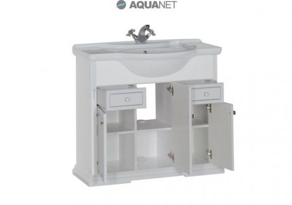 Тумба для комплекта Aquanet Тулуза 90 белая