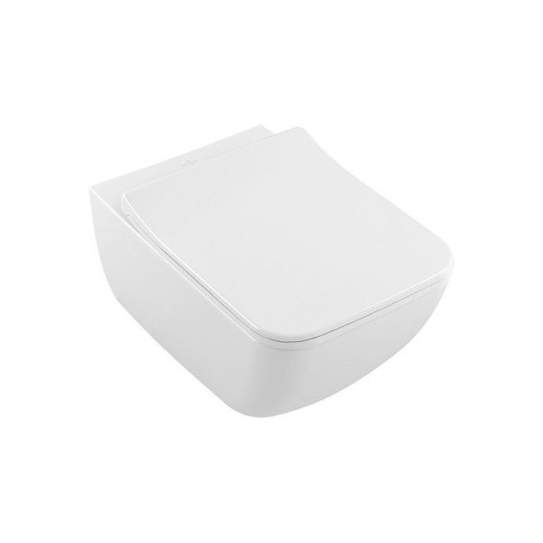 Унитаз подвесной Villeroy & Boch Legato 5663RLR1 микролифт, альпийский белый CeramicPlus