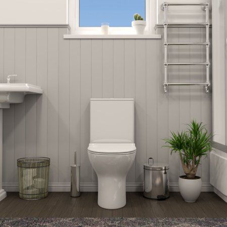 Унитаз напольный Teymi Ritta безободковый, сиденье микролифт T40803