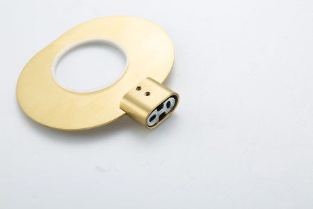 Мыльница стеклянная Gappo G3TE09NR02YS-3HM, золотой сатин