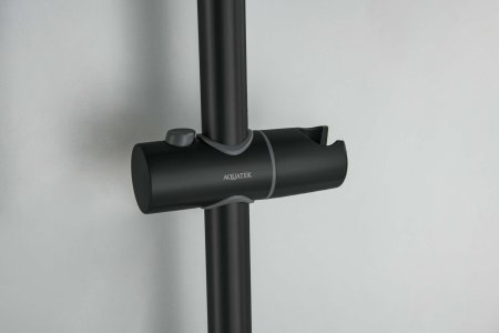 AQ2022MB ЛУГАНО душевой гарнитур, матовый черный