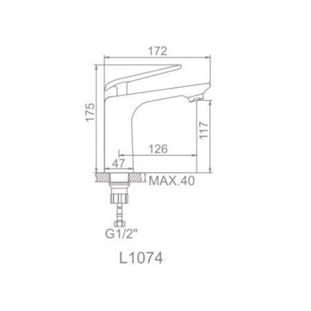 Смеситель Ledeme L1074 хром