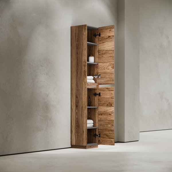 Шкаф-пенал SANCOS Libra Floor напольный, дуб чарльстон, 350х300х1870мм,   PLB35FECH