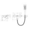 Смеситель для душа Lemark Ursus (LM7203BL)