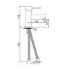 Смеситель Jaquar для раковины Florentine (FLR-CHR-5001B)