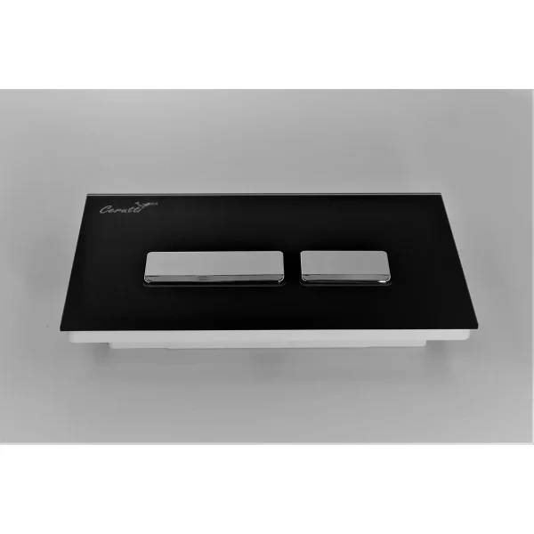 Кнопка смыва Ceruttispa CR06BK для инсталляции, черный/хром