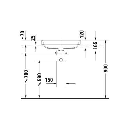 Раковина Duravit Happy D.2 Plus 2359600000 60х40 белый
