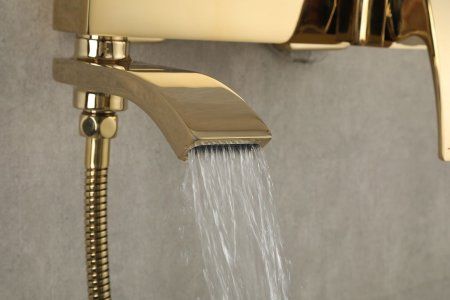 Смеситель для ванны Gappo G3207-3, однорычажный, золото