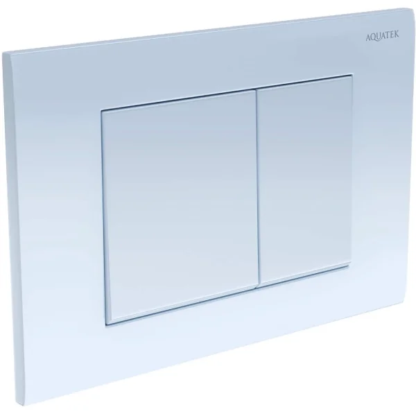 Кнопка смыва Aquatek PNS-0000001 для инсталляции, белый глянец