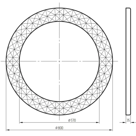 Зеркало Migliore Complementi 30582 80 золото