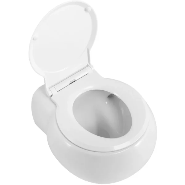 Унитаз подвесной Cezares Grande CZR-308-TH-TOR/SC безободковый, торнадо, с сиденьем микролифт, белый