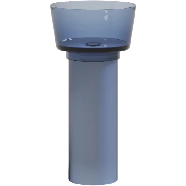 Раковина Abber Kristall AT2702Saphir 45x45 см, напольная, сапфир