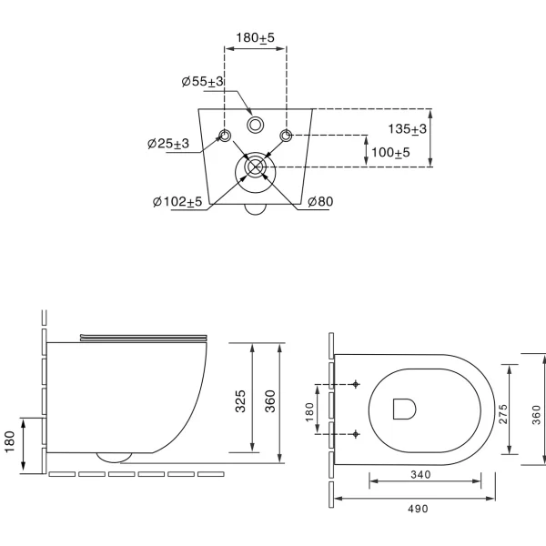 Унитаз подвесной Vincea Globo VT1-14ST безободковый, торнадо, с сиденьем микролифт, белый