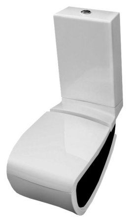 Унитаз-компакт Hidra Ceramica Hi-line белый с черным