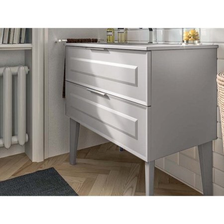 Тумба под раковину Berloni Bagno Suite Vintage SUVBS2C90C/100/SHA.CL 90 белый глянцевый