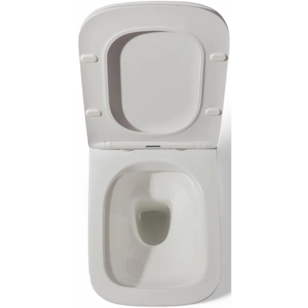 Унитаз подвесной Charus Alva EWC700-114W безободковый, с сиденьем микролифт, белый