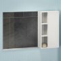 Зеркало-шкаф COMFORTY "Милан-120" белый глянец