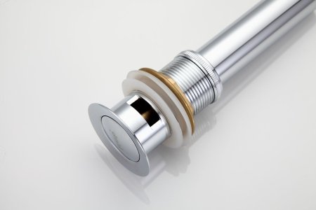 Донный клапан для раковины с переливом Frap F66-2, хром